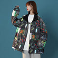 Load image into Gallery viewer, [GEBOXUAN Series]★Jacket that can be worn on both sides★ 2color outerwear, unisex, men's, graffiti print, unique
