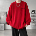 Load image into Gallery viewer, [ZHUIYI Series]★Sweater★ 3color Tops Unisex Men's Apricot Black Red
