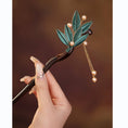 Load image into Gallery viewer, [Ma series] ★China style hair ornament★ 1 hairpin, ladies accessories, fringe, improves temperament, leaves
