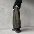 Load image into Gallery viewer, [Miyakoya Series]★Casual Pants★ 3color Brown or Green or Black Pants Bottoms Wide Pants Gaucho Pants
