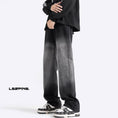 Load image into Gallery viewer, [BIGEMAN series] ★Denim pants★ Bottoms pants men's large size gradation black black
