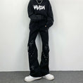 Load image into Gallery viewer, [MGJM Series]★Casual Pants★ Pants Unisex Men's Alphabet Unique Black Black Design
