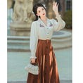 Load image into Gallery viewer, [XUANZI Series]★Skirt★ Bottoms Ladies Easy to match Simple Date Wedding Retro
