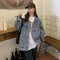 Load image into Gallery viewer, [KEKELI Series]★Denim Jacket★ Outerwear Jean Jean Asymmetrical Autumn Coordination Stylish Slimming Easy to match
