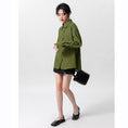 Load image into Gallery viewer, [WEIWU Series] ★Shirt★ Tops, stylish design, women's, trendy, fashionable, SML, green
