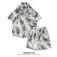 Load image into Gallery viewer, [TIANYI Series]★Setup★ Shirt + Shorts 3color Unisex Men's Large Size Oil Painting Style
