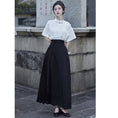 Load image into Gallery viewer, [BAIRIMENG Series]★China style skirt★Bottoms Window skirt Chinese elements Chinese clothing Black Black Long length
