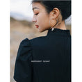 Load image into Gallery viewer, [Daiseiryusu Series] ★Chinese style dress★ Summer Chinese clothing Maxi length Long length Chinese button Black Black
