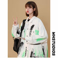 Load image into Gallery viewer, [Fujiiman Series] ★Jacket★ 2color outer denim unisex graffiti unique couple clothes retro oversize
