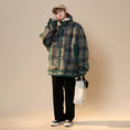 Load image into Gallery viewer, [Suikoishi Series] ★Winter Coat★ Outerwear 2color Unisex Men's Plaid Pattern No Hat Winter Jacket
