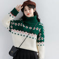 Load image into Gallery viewer, [ZISUO Series]★Sweater★ 2color Tops Christmas Red Green High Neck Thick Warm
