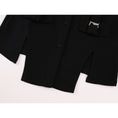 Load image into Gallery viewer, [LHSEN Series]★Shirt★ Tops with design, black, short length, cute, easy to match
