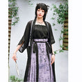 Load image into Gallery viewer, [Kokaisha---Shinkyo Series] ★Chinese style skirt★ Text pattern Improved Chinese clothing 2-piece skirt set Outer skirt + inner white skirt
