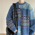 Load image into Gallery viewer, [PPG Series]★Sweater★ 3color Tops Unisex Men's Ethnic Black Apricot Blue
