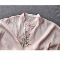 Load image into Gallery viewer, [Qing Series]★China style tops★ 4color shirt, summer clothes, spring clothes, embroidery, long sleeve shirt, improves temperament, cute
