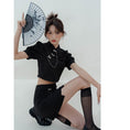 Load image into Gallery viewer, [LOVEHEYNEW series]★China style setup, single item order★ Tops or skirt, slimming black, black
