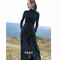 Load image into Gallery viewer, [Big Blue Dragon Series]★China style trousers★Bottoms Gaucho pants Loose Casual Black Black
