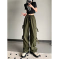 Load image into Gallery viewer, [MGJM Series]★Casual Pants★ 2color Bottoms Black Green Unisex Men's Retro
