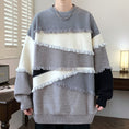 Load image into Gallery viewer, [ZUOFEILI Series] ★Sweater★ 5color Tops Unisex Men's Large Size Switching Color Scheme Stylish
