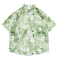 Load image into Gallery viewer, [51XIHA Series]★Shirt★ 2 Color Tops Unisex Floral Print Summer Short Sleeve Green Green Summer ML XL
