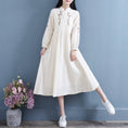 Load image into Gallery viewer, Embroidered dress, improved Chinese dress, women's party, S, M, L, XL, beige
