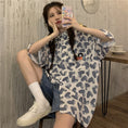 Load image into Gallery viewer, [Queen Series]★Retro Shirt★ Tops Heart Print ML XL Cute Loose Harajuku Style
