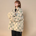 Load image into Gallery viewer, [Suikoishi Series] ★Winter Coat★ Cotton Coat Outerwear 3color Unisex Men's Checkered Pattern Loose
