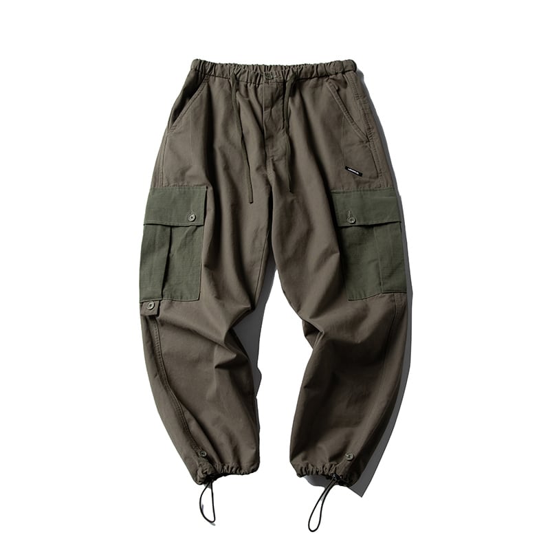 [MMstudios Series]★Casual Pants★ 2color Pants Bottoms Unisex Men's Color Scheme Navy Khaki Green