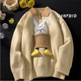 Load image into Gallery viewer, [Emeisa Series] ★Sweater★ 3color Knit Tops Unisex Men's Rabbit Cute POLO Neck
