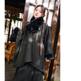 Load image into Gallery viewer, [Ancient Monster House -- Smoke Tank Series] ★China style coat★ Thick and warm winter clothing cloak loose black black
