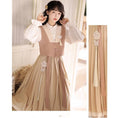 Load image into Gallery viewer, [Kaede Bamboo---Butterfly Series] ★Chinese style setup★ Chinese style dress, Chinese clothes, Chinese elements, dress + vest
