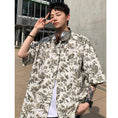 Load image into Gallery viewer, [XGY Series]★China Style Shirt★ Tops Ink Pattern Unisex Men's Aloha Shirt Summer Clothes Short Sleeve Shirt Casual
