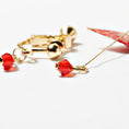 Load image into Gallery viewer, [Gomori Series] ★China style earring★ Earrings or earrings pair asymmetrical red red accessories
