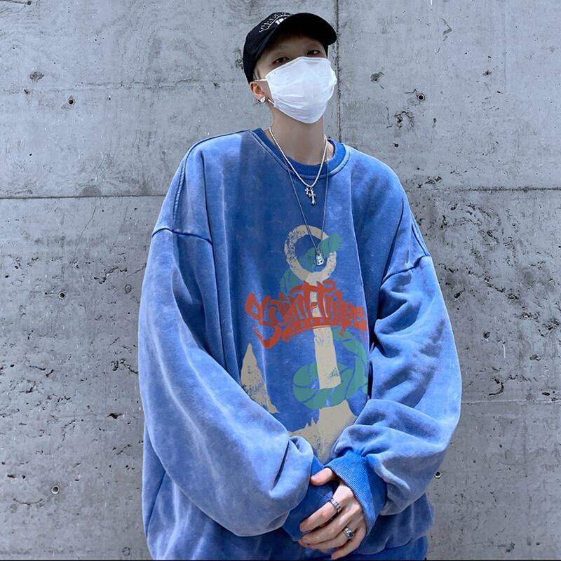 [BUXIJIAO Series] ★Tops★ 4color Unisex Men's Large Size Sweatshirt Cool