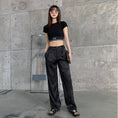 Load image into Gallery viewer, [Hmaimai Series]★Chinese style trousers★ Dragon crest Chinese clothing Dragon bottoms SML Black Black Casual Chinese clothing Cool
