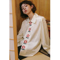 Load image into Gallery viewer, [Yangji Dream Series]★Shirt★ Tops Embroidery Original Retro Temperament Enhancement Long Sleeve Shirt Floral Pattern SM
