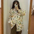 Load image into Gallery viewer, [YOUZI Series]★Shirt★ Tops, oil painting style, floral pattern, loose, retro, commuting, date, cute, cheap, easy to match, thin, spring/summer
