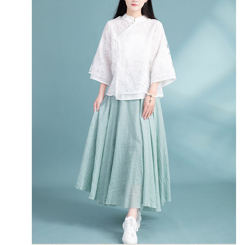 [Qing Series]★China style tops★ 3color Chinese style shirt, Chinese clothes, summer clothes, cool, Chinese clothes, Tang clothes, retro