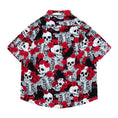 Load image into Gallery viewer, [TRAVEL ISSUANCE Series]★Shirt★ Hawaii Aloha Shirt Floral Pattern Unisex Men's Seaside Short Sleeve Skull
