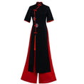 Load image into Gallery viewer, [Yuken Yumori Series] ★Chinese style dress★ Ao dai dress + trousers 2-piece set, long length, large size, black, red, blue
