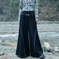 Load image into Gallery viewer, [Daiseiryusu Series]★China style trousers★Bottoms with belt Gaucho pants Retro casual pants
