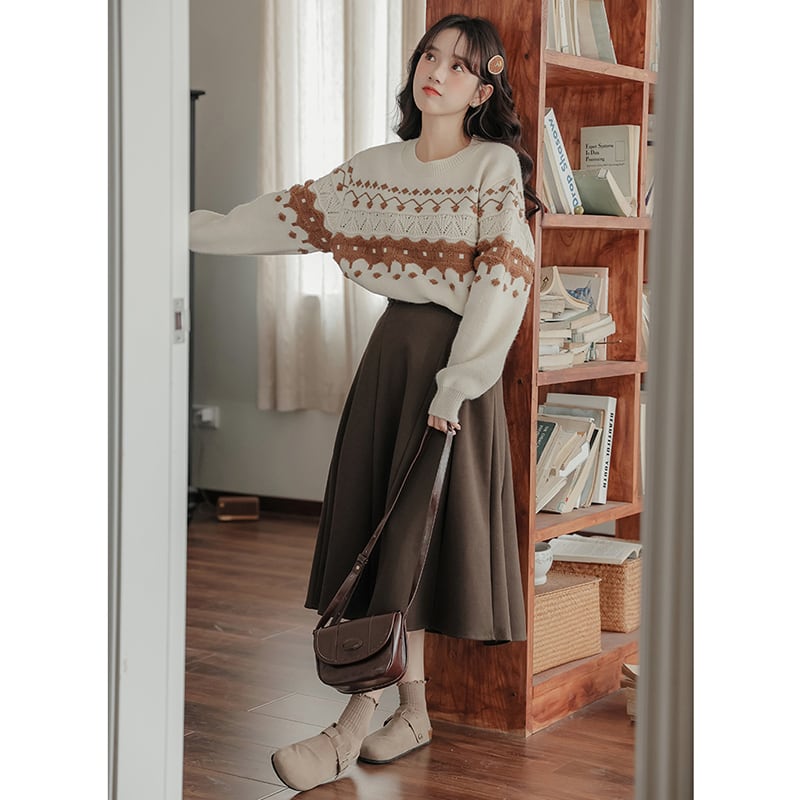 [RUOMUXI Series]★Sweater★ Knit tops Improve your temperament Women's Stylish Easy to match