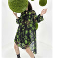 Load image into Gallery viewer, [YIDAO Series]★Setup★ 2-piece set, top and bottom set, shirt + shorts, slimming, cool, green, green
