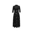 Load image into Gallery viewer, [Daiseiryusu Series] ★China-style dress★ Improved cheongsam dress, velvet, switching slit, black
