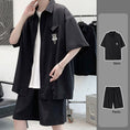 Load image into Gallery viewer, [YADISEN Series]★Setup★ Shirt + Shorts 3color Unisex Men's Green Black Light Gray
