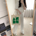 Load image into Gallery viewer, [Andcici series] ★Bag★ 5color tote bag canvas large capacity date commuting to school alphabet
