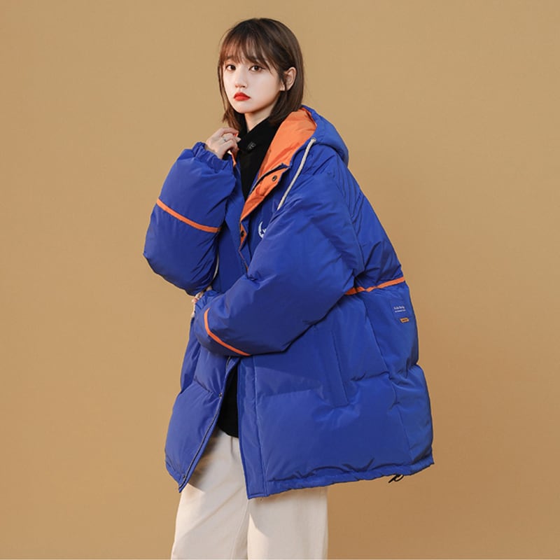 [Morimoto Series] ★Winter Coat★ Cotton Coat 2color Thick Warm Unisex Men's Cold Protection Beige Blue