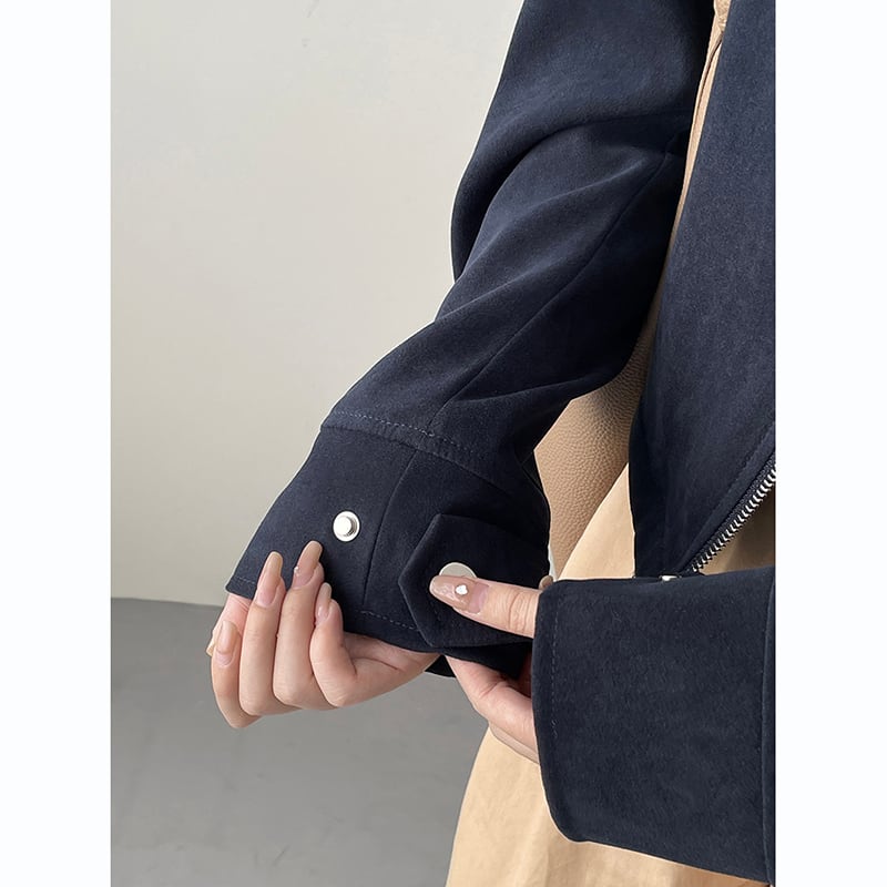 [Togawa Series] ★Outer★ 2color Jacket Short Length Simple Easy to Match Brown Navy ML