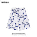 Load image into Gallery viewer, [NAMAD Series]★Setup★ 2-piece set Hawaii Aloha shirt Shirt + shorts Unisex Men's Cartoon White
