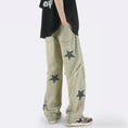 Load image into Gallery viewer, [Emeisa Series]★Denim Pants★ Bottoms Pants Unisex Men's Retro Star Star SML XL 2XL
